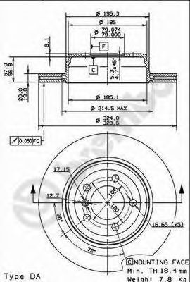 BRECO bs8489 -  Тормозной диск