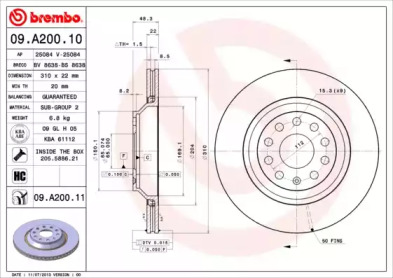 BRECO bs8638 -  Тормозной диск