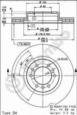 BRECO bs8706 -  Тормозной диск
