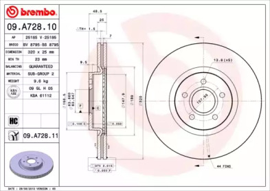 BRECO bs8795 -  Тормозной диск