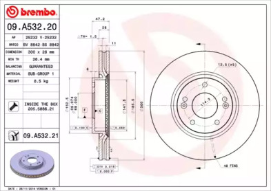 BRECO bs8842 -  Тормозной диск