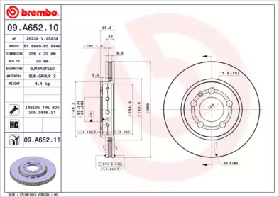 BRECO bs8849 -  Тормозной диск