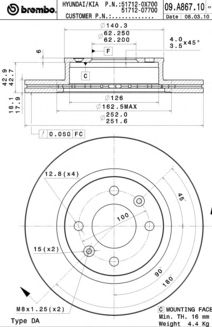 BRECO bs8868 -  Тормозной диск