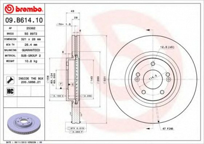 BRECO bs8972 -  Тормозной диск