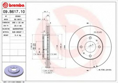 BRECO bs8973 -  Тормозной диск