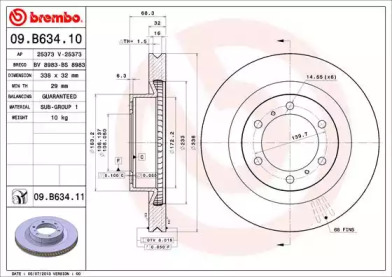 BRECO bs8983 -  Тормозной диск
