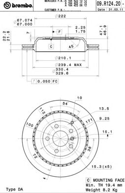 BRECO bv8885 -  Тормозной диск