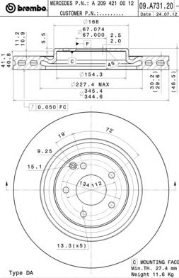 BRECO bv8888 -  Тормозной диск