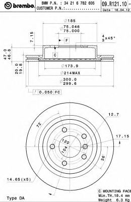 BRECO bv9024 -  Тормозной диск