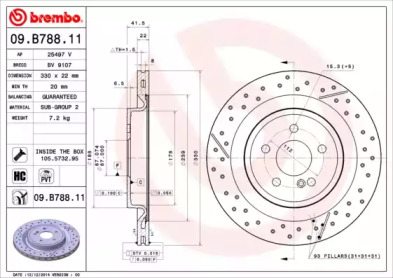 BRECO bv9107 -  Тормозной диск