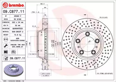 BRECO bv9190 -  Тормозной диск