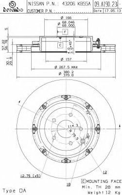 BRECO bz9093 -  Тормозной диск