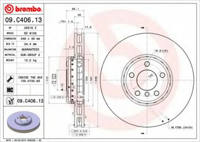 BRECO bz9126 -  Тормозной диск
