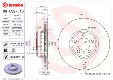 BRECO bz9159 -  Тормозной диск