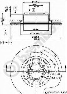BREMBO 09492810 -  Тормозной диск