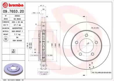 BREMBO 09765320 -  Тормозной диск