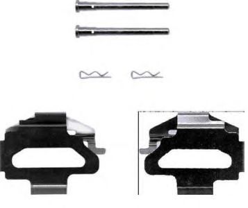 BREMBO a02231 -  Комплектующие, колодки дискового тормоза