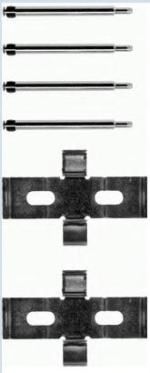 BREMBO a02273 -  Комплектующие, колодки дискового тормоза