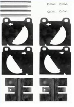 BREMBO a02322 -  Комплектующие, колодки дискового тормоза