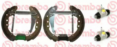 BREMBO k85032 -  Комплект тормозных цилиндров и колодок
