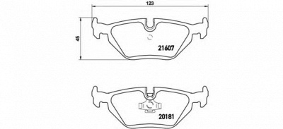 BREMBO p06013 -  Комплект тормозных колодок, дисковый тормоз