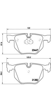 BREMBO p06029 -  Комплект тормозных колодок, дисковый тормоз