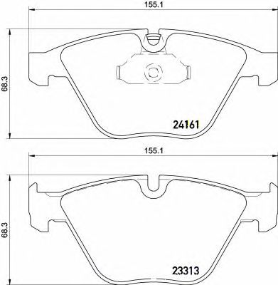 BREMBO p06081 -  P06081 КОЛОДКИ ДИСКОВЫЕ ПЕРЕДНИЕ! BMW E90/E91/E92