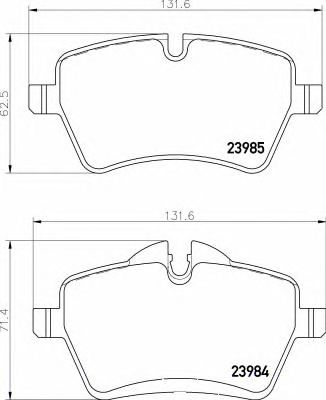 BREMBO p06086 -  Комплект тормозных колодок, дисковый тормоз