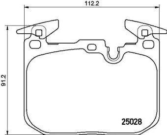 BREMBO p06088 -  Комплект тормозных колодок, дисковый тормоз