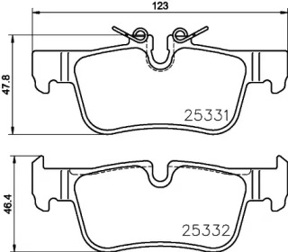 BREMBO p06094 -  Комплект тормозных колодок, дисковый тормоз