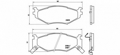 BREMBO p11007 -  Комплект тормозных колодок, дисковый тормоз