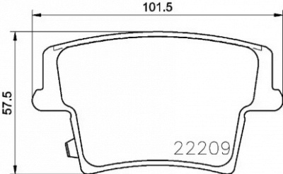 BREMBO p11040 -  Комплект тормозных колодок, дисковый тормоз