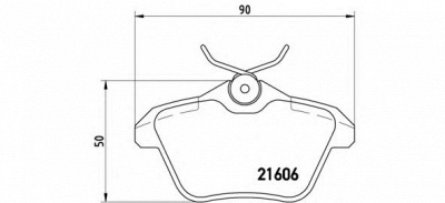 BREMBO p23067 -  Комплект тормозных колодок, дисковый тормоз