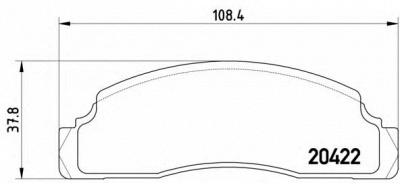 BREMBO p24009 -  Комплект тормозных колодок, дисковый тормоз