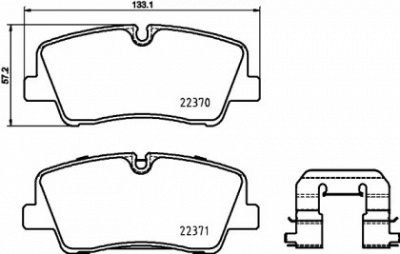 BREMBO p30085 -  Комплект тормозных колодок, дисковый тормоз