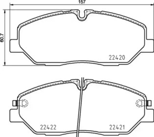 BREMBO p30090 -  Комплект тормозных колодок, дисковый тормоз
