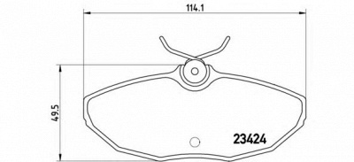 BREMBO p36013 -  Комплект тормозных колодок, дисковый тормоз