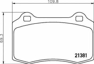 BREMBO p36020 -  Комплект тормозных колодок, дисковый тормоз