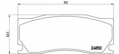 BREMBO p36023 -  Комплект тормозных колодок, дисковый тормоз