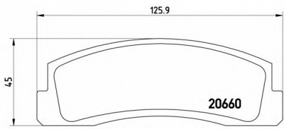 BREMBO p41002 -  Комплект тормозных колодок, дисковый тормоз
