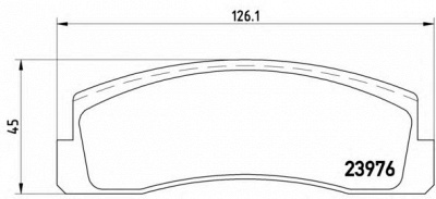 BREMBO p41005 -  Комплект тормозных колодок, дисковый тормоз