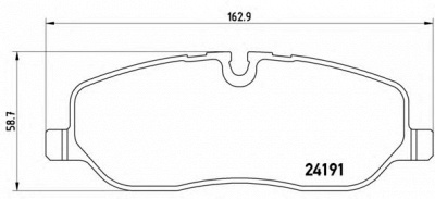 BREMBO p44014 -  Комплект тормозных колодок, дисковый тормоз