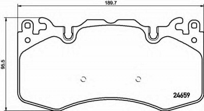 BREMBO p44023 -  Комплект тормозных колодок, дисковый тормоз