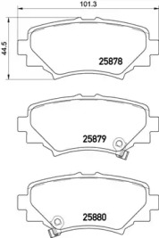 BREMBO p49049 -  Комплект тормозных колодок, дисковый тормоз