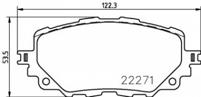 BREMBO p49054 -  Комплект тормозных колодок, дисковый тормоз