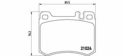 BREMBO p50014 -  Комплект тормозных колодок, дисковый тормоз