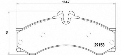 BREMBO p50028 -  Комплект тормозных колодок, дисковый тормоз