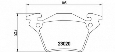 BREMBO p50032 -  Комплект тормозных колодок, дисковый тормоз