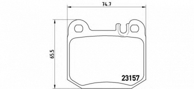 BREMBO p50043 -  Комплект тормозных колодок, дисковый тормоз