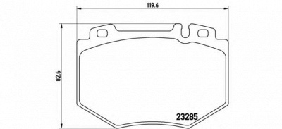 BREMBO p50048 -  Комплект тормозных колодок, дисковый тормоз